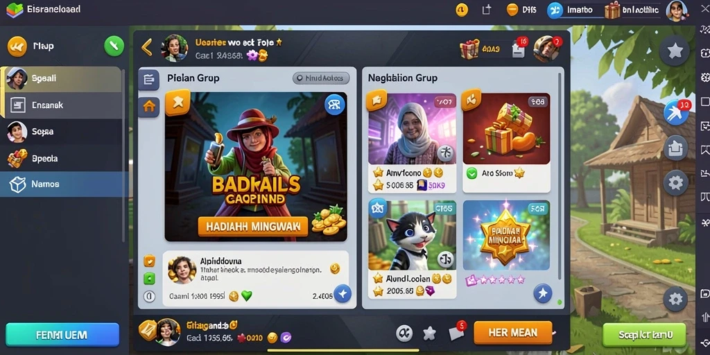 Pemandangan grafis dari permainan slot yang mengasyikkan.