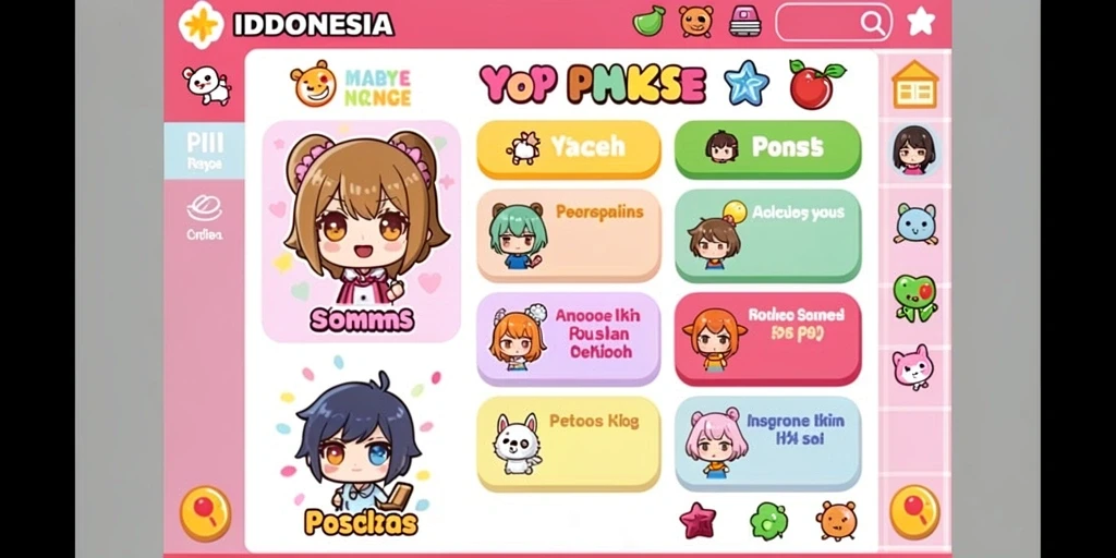 Karakter unik dalam PP7 yang menambah keseruan permainan.