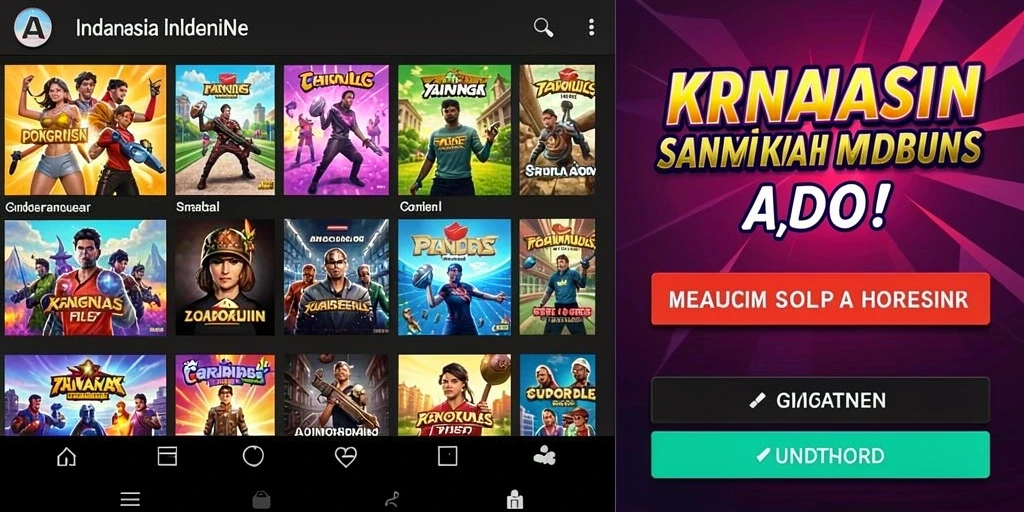 Tampilkan karakter unik yang bisa dimainkan oleh pengguna.