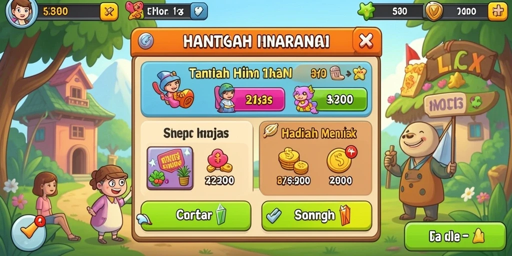 Level permainan yang menantang dan variatif.