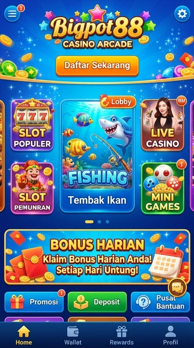 bigpot88 — menu pengaturan